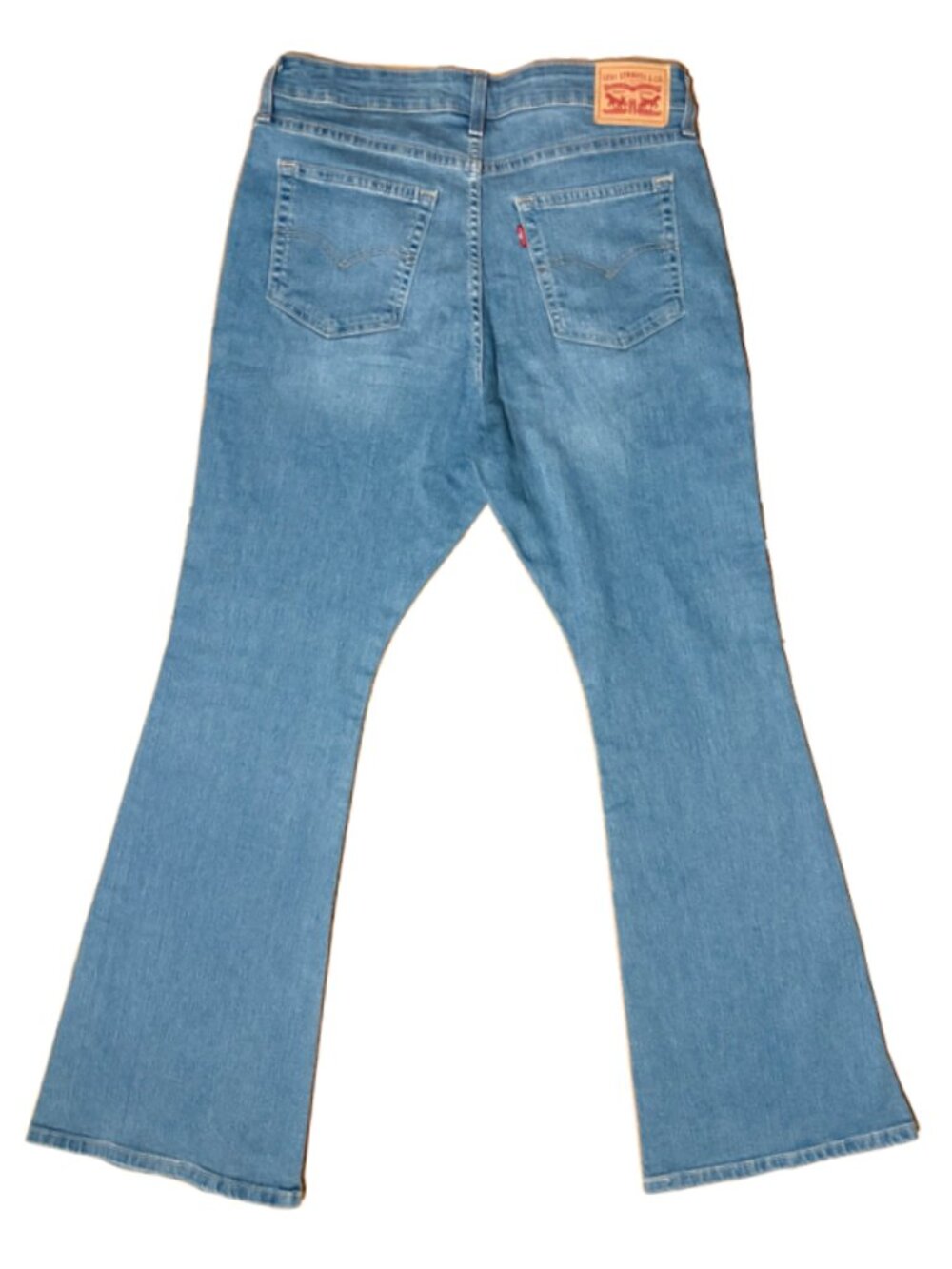 Levis womens jeans size 31 high rise flare blue medium wash stretch 726 - Picture 13 of 13